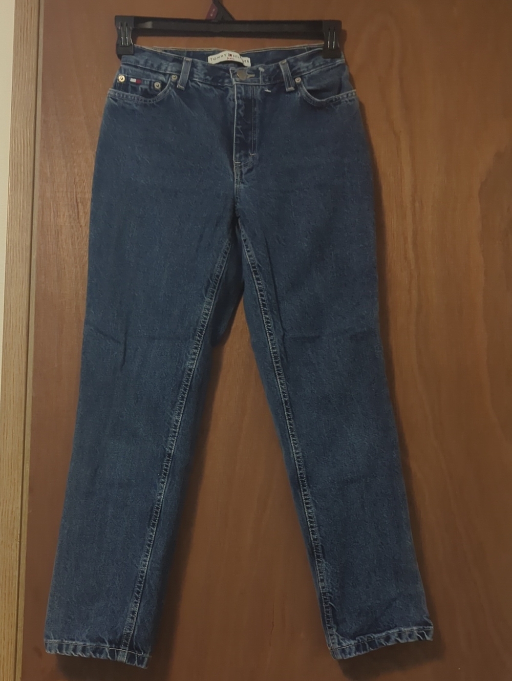 Tommy Hilfiger Women's Straight-Leg Jeans in Dark Blue